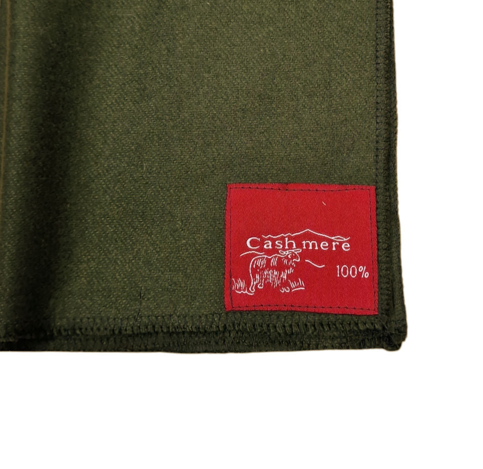 City Sport Full Length Cashmere Scarf - Green image 1