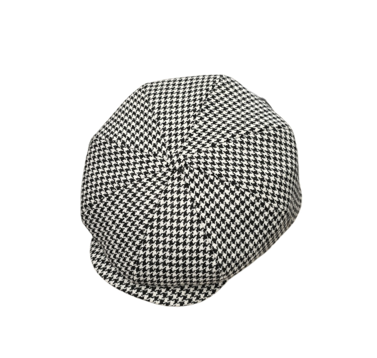 City Sport Fulham Urban Baker Boy Cap - Black/White Houndstooth Check image 0