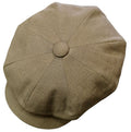 City Sport Classic Baker Boy 11" Leyton Cap Linen – Khaki Olive image 0