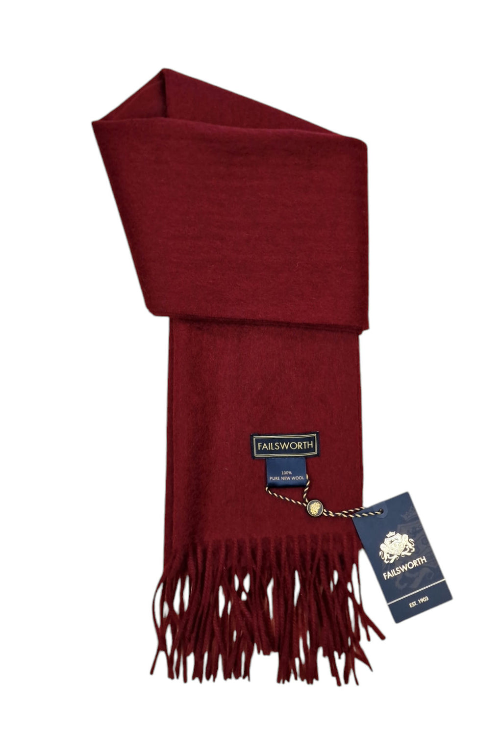 Failsworth Lambswool Scarf - Wine image 0