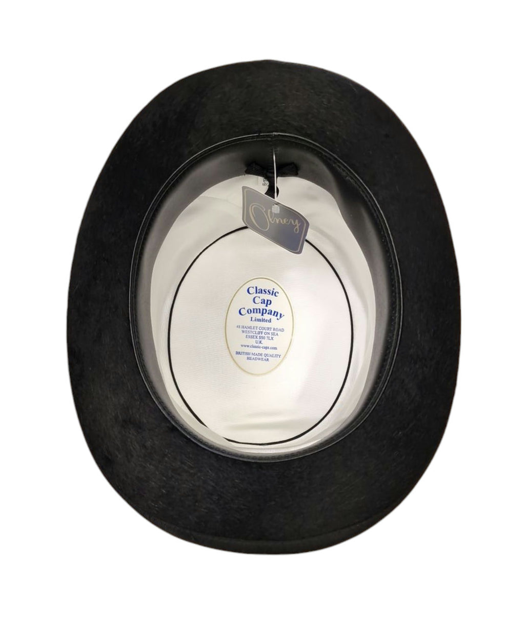 Olney Fur Felt Top Hat - Black image 1