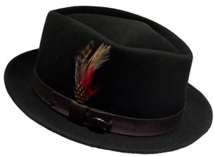 Bailey Silko Pork Pie - Black image 3