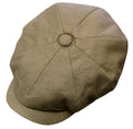 Failsworth Alfie Linen Urban Baker Boy Cap – Khaki image 0
