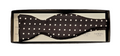 Pure Silk Bow Tie – Black Polka Dot image 0