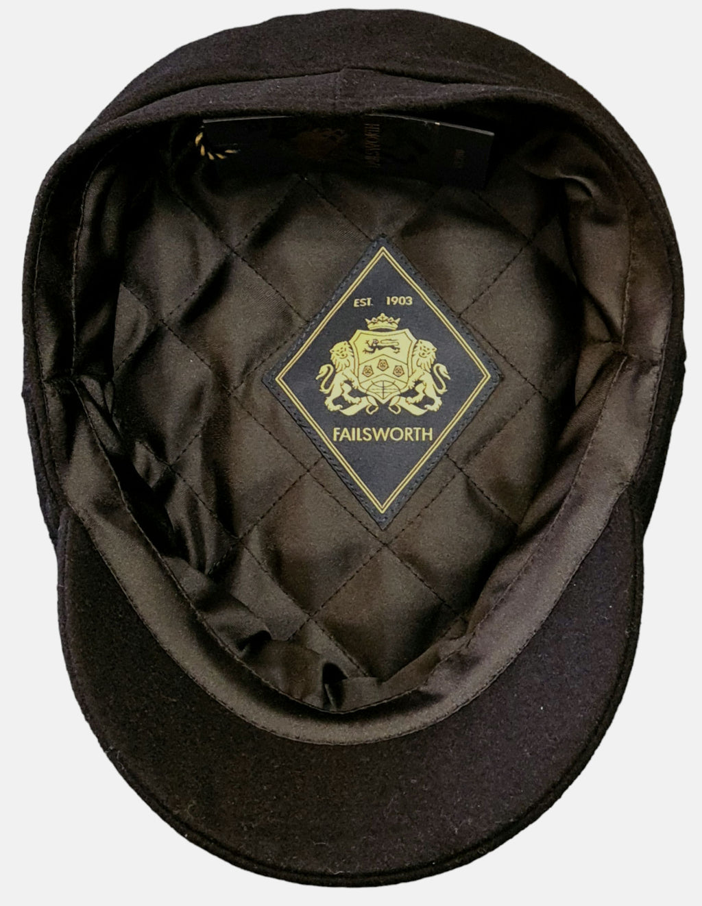 Failsworth Wool Melton Mariner Cap – Black image 1