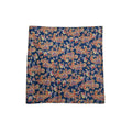 Pure Silk Paisley Pocket Square – Navy image 0