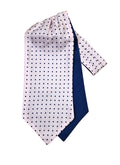 Pure Silk Polka Dot Cravat – Pink image 0