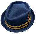 Stetson Kentaro Pork Pie Hat – Blue Wool Felt image 0