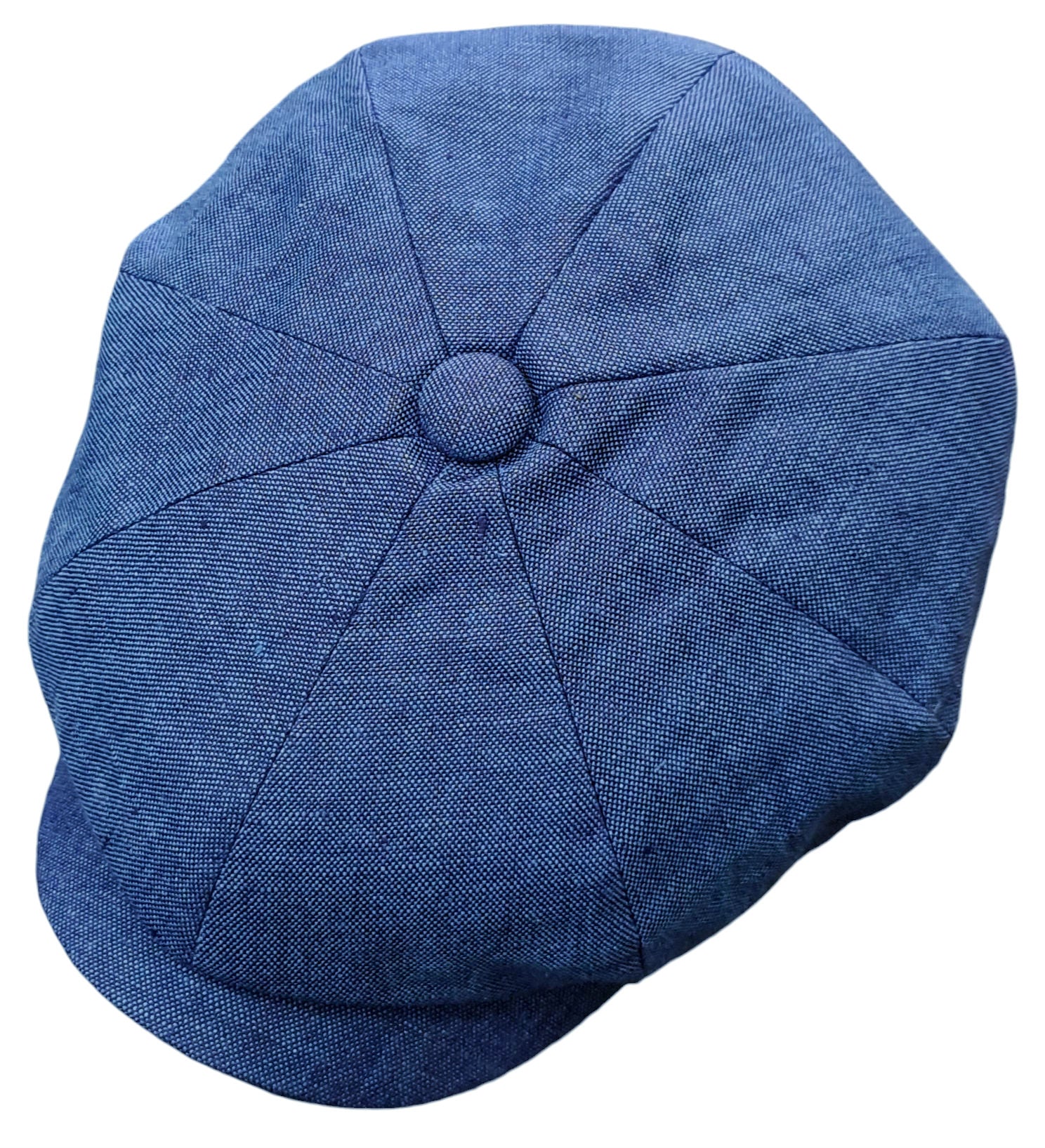 Failsworth Alfie Linen Urban Baker Boy Cap – Blue Marine image 0