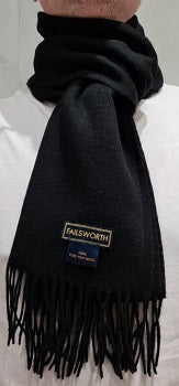 Failsworth Lambswool Scarf - Black image 2
