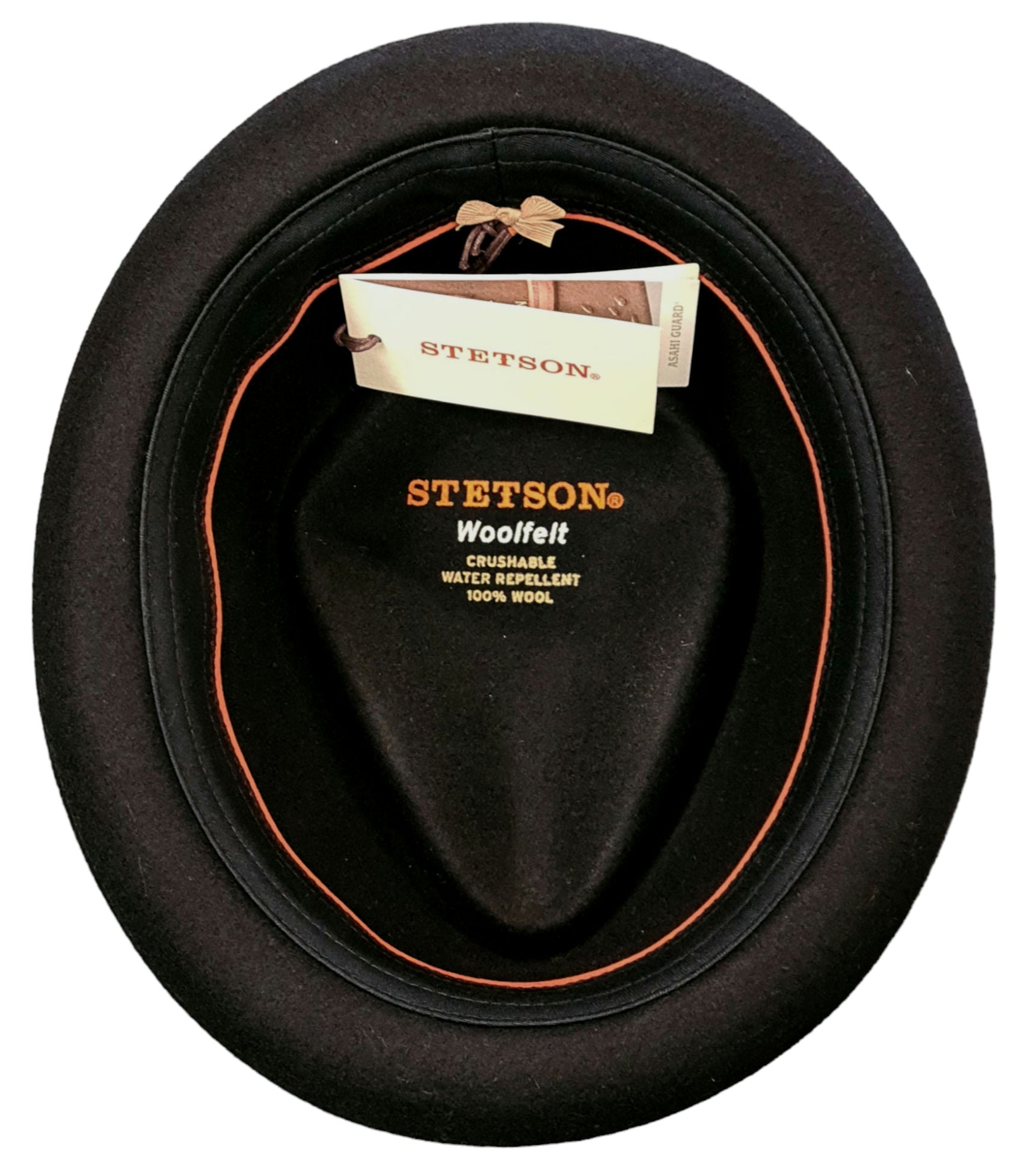 Stetson Kentaro Pork Pie Hat – Black Wool Felt image 2