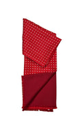 Wool Backed Silk Scarf – Red Polka Dot image 0