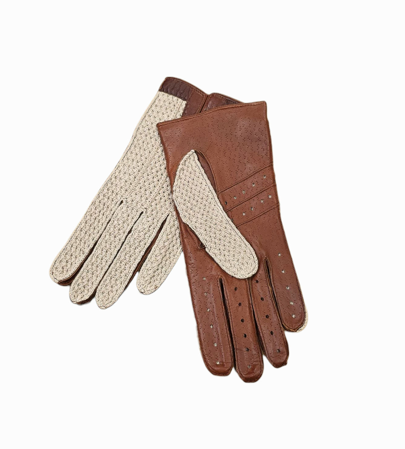 Dents Lancaster Knitted Back Driving Gloves – Cognac image 0