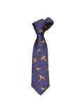 Pure Silk Pheasant Paisley Tie – Electric Blue image 0