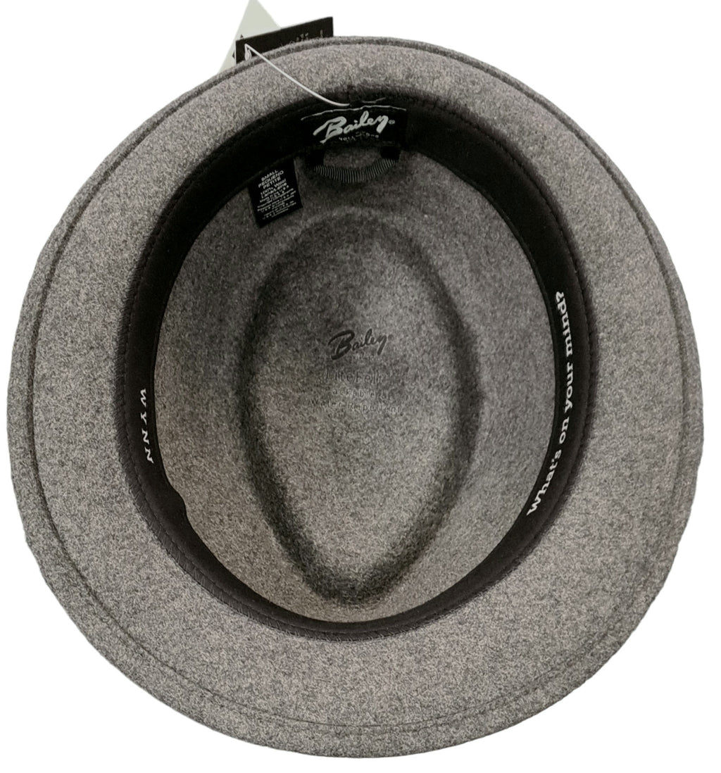 Bailey Wynn Trilby - Pewter Grey | Lightweight, Water-Repellent Travel Hat image 1