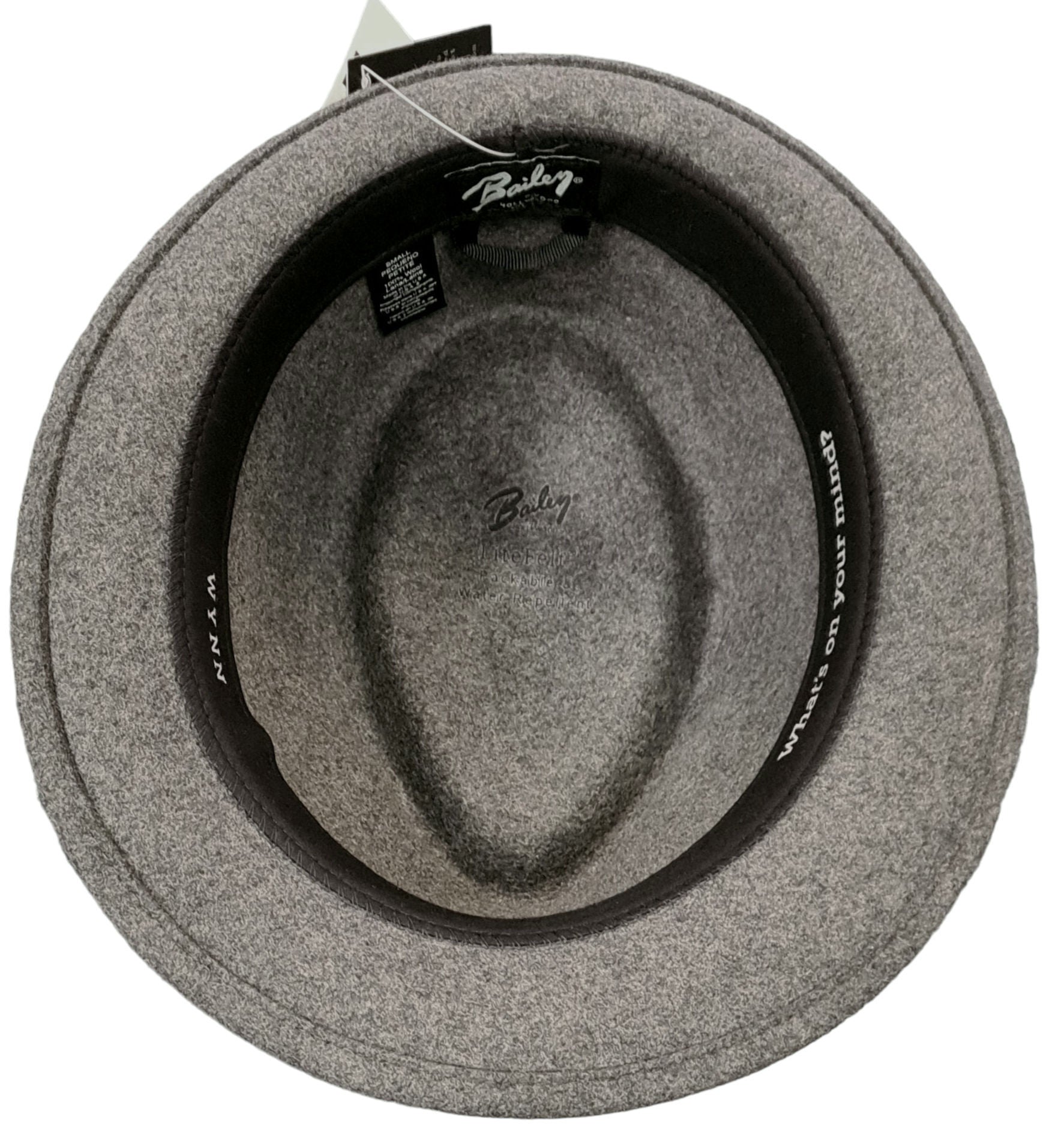 Bailey Wynn Trilby - Pewter Grey | Lightweight, Water-Repellent Travel Hat image 1