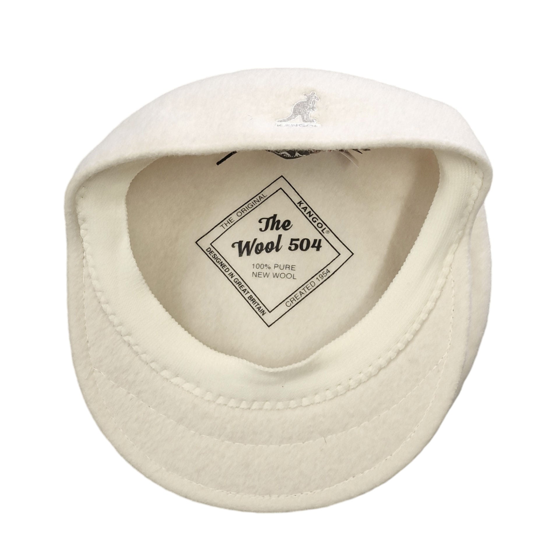Kangol 504 Wool Cap – Cream/Off-White image 1