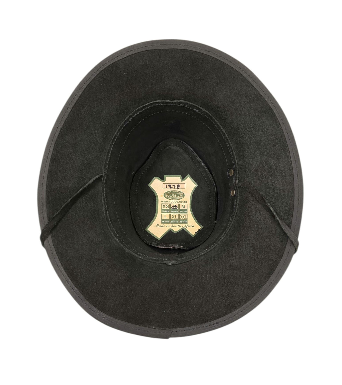Rogue Explorer - Charcoal Grey/Black Full Grain Oiled Leather Hat image 1
