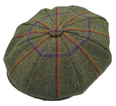 Olney Redford Baker Boy Cap - Green Panecheck image 1