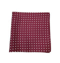 Pure Silk Polka Dot Hankie – Burgundy image 0