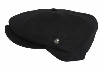 City Sport Urban Baker Boy Linen - Black image 0