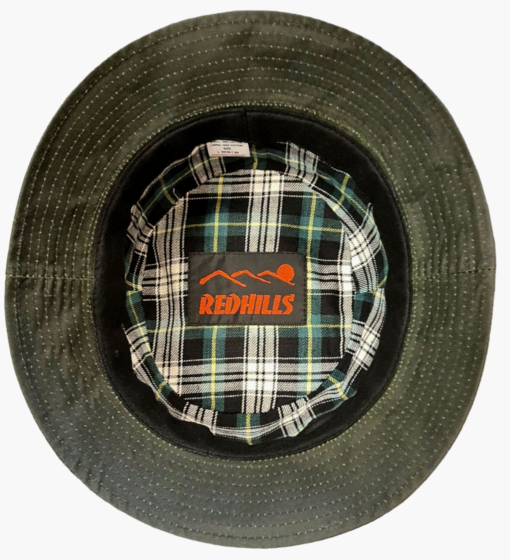 Waxed Cotton Waterproof Bucket Hat – Green image 1