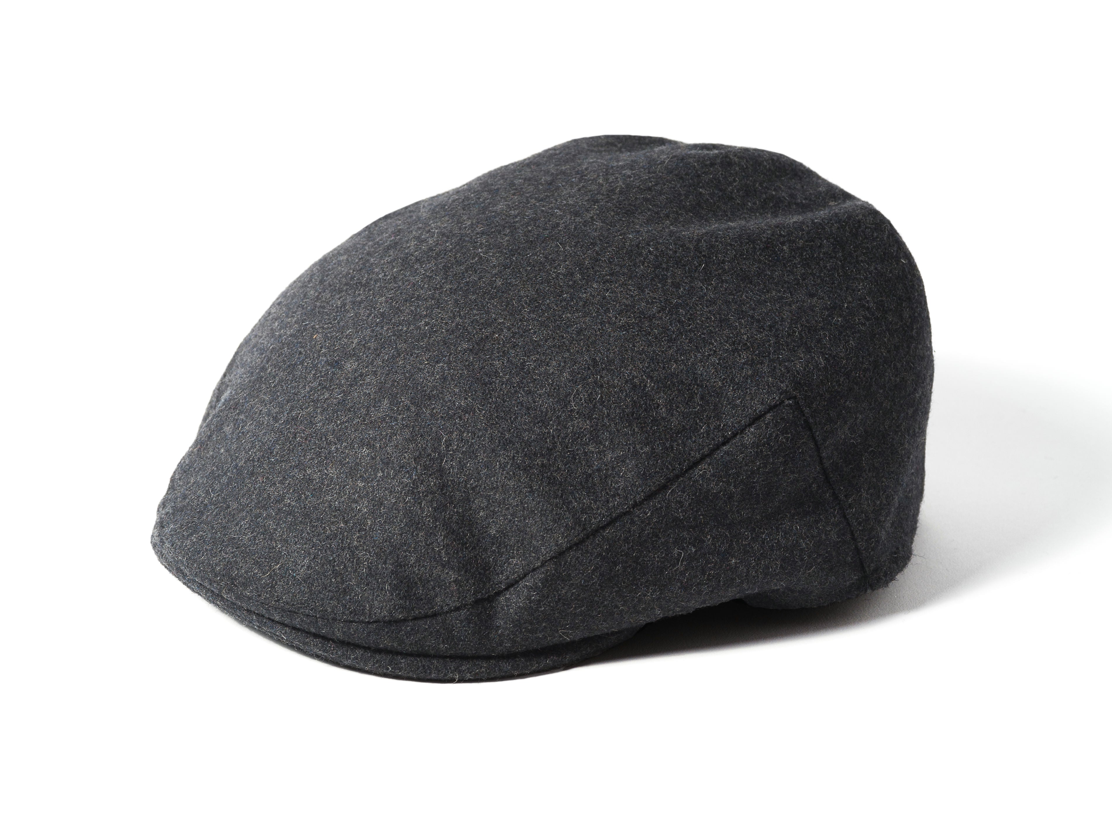 Failsworth London Cheesecutter Wool Melton Flat Cap – Grey image 0