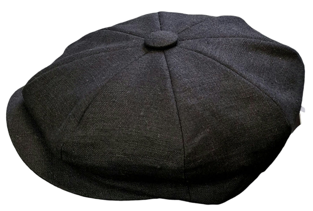 City Sport Classic Baker Boy 11" Leyton Cap Linen – Black image 2