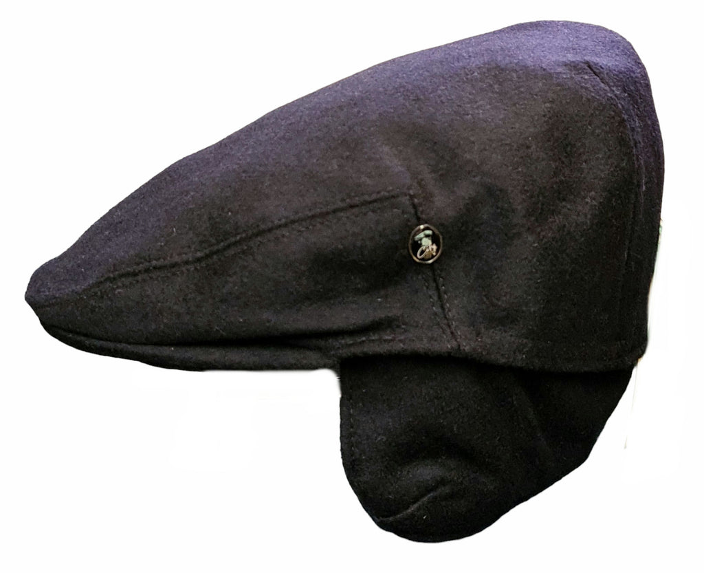 City Sport Loden Earflap Driving Cap - Dark Navy image 2