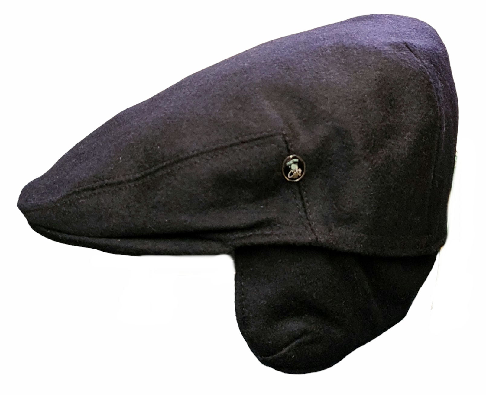 City Sport Loden Earflap Driving Cap - Dark Navy image 2