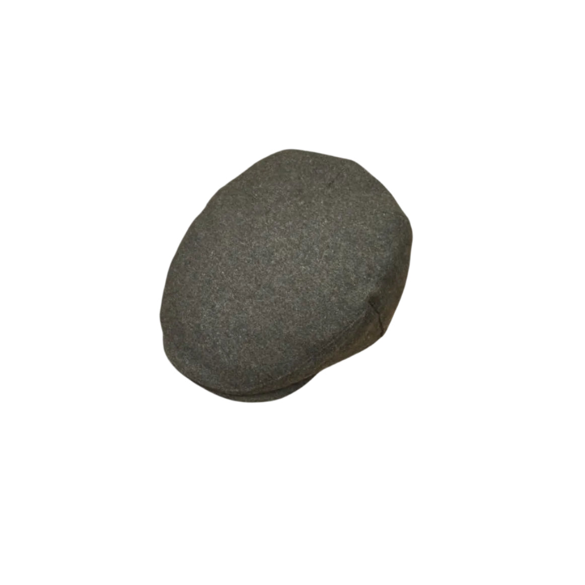 A loden green textured flat cap, shown from a three-quarters perspective on a solid white background.