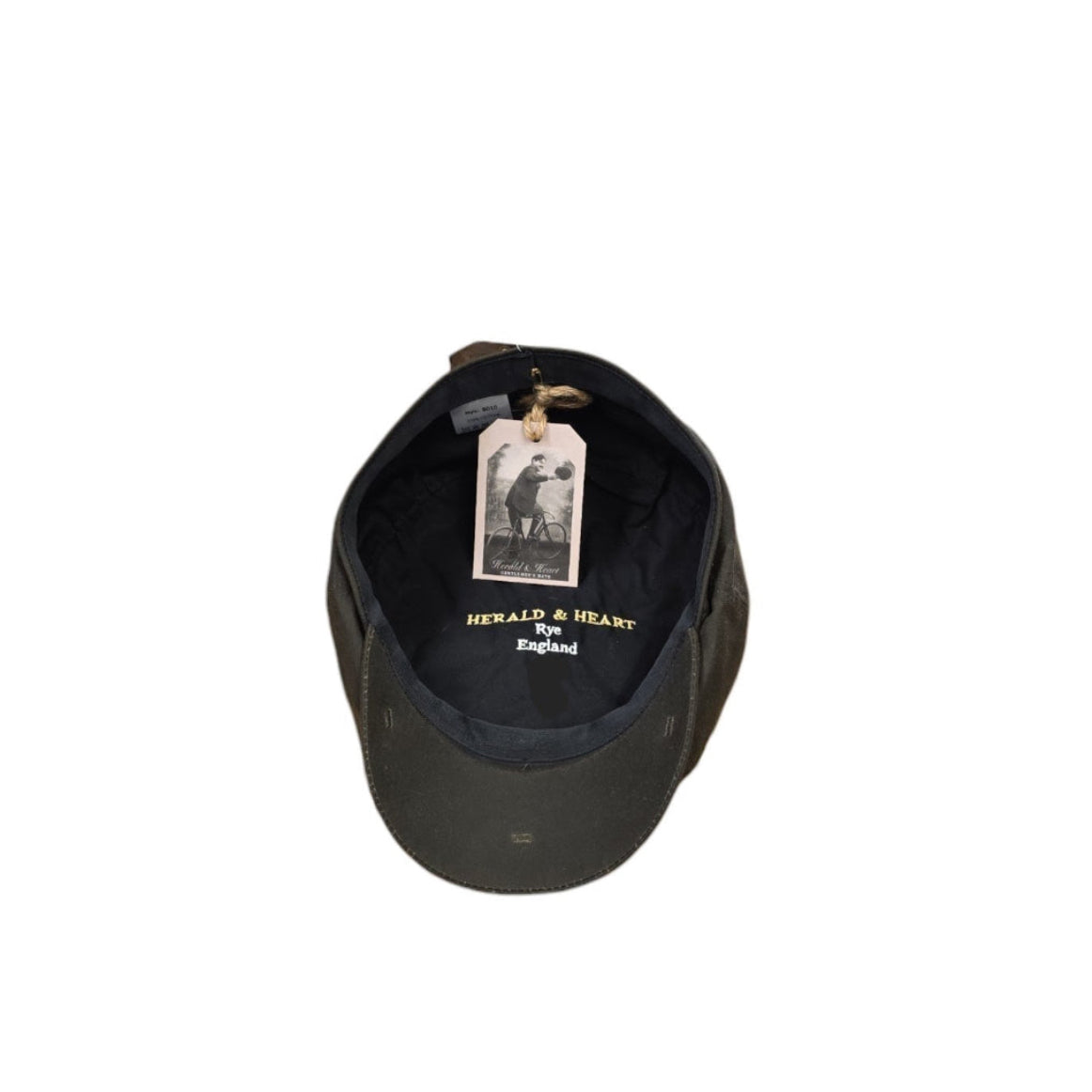 Herald and Heart Rutland Cap – Dark Green Waxed Cotton