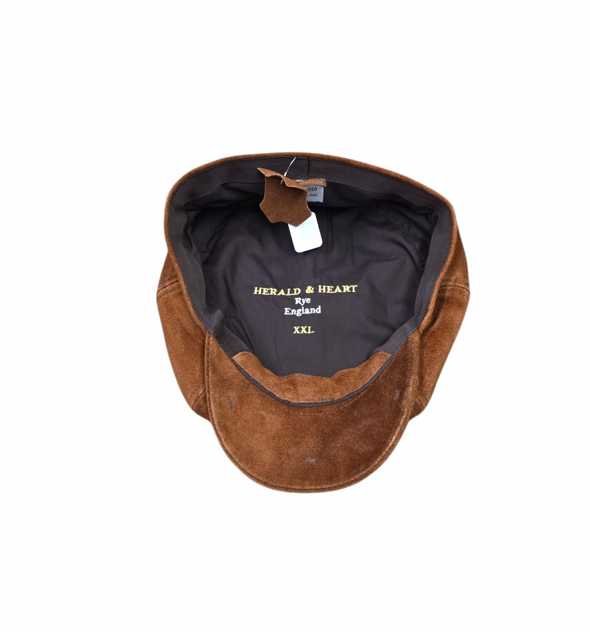 Herald and Heart Rutland Urban Baker Boy Cap - Tan Suede Leather