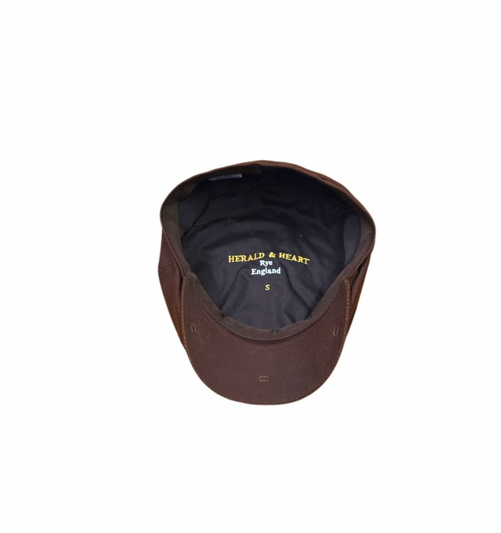 Herald and Heart Rutland Urban Baker Boy Cap - Brown Waxed Cotton