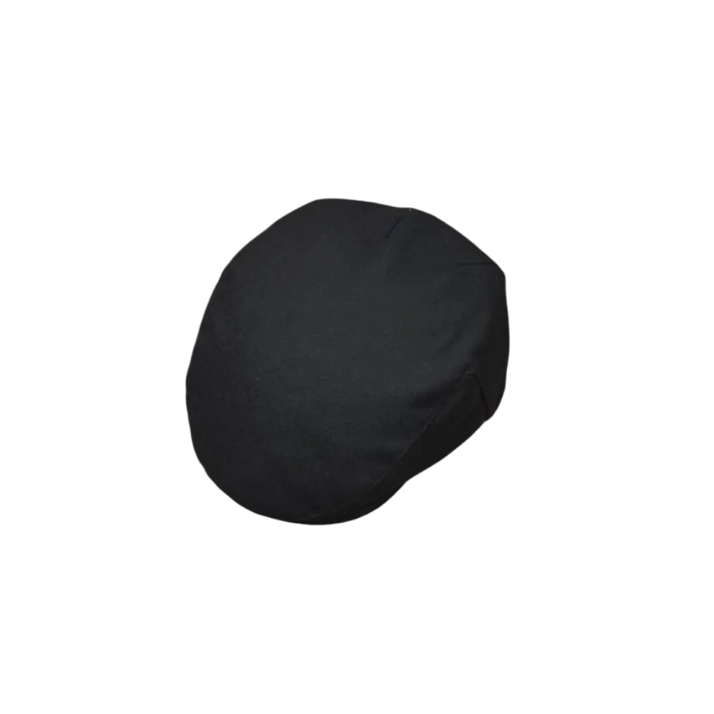 Failsworth London Cheesecutter Wool Melton Flat Cap – Black