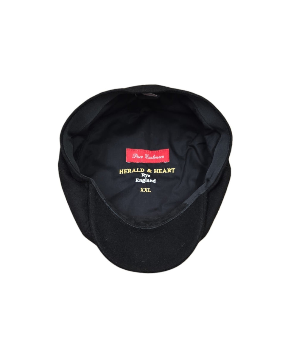 Herald & Heart Rutland Urban Baker Boy Cap - Black Cashmere Blend