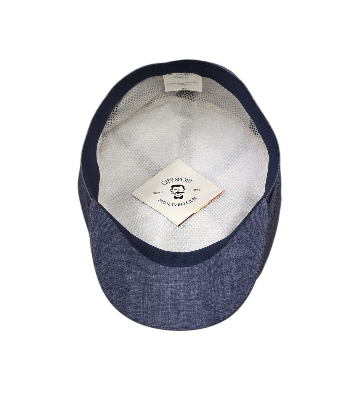 City Sport Fulham Urban Baker Boy Cap – Tonic Blue Linen