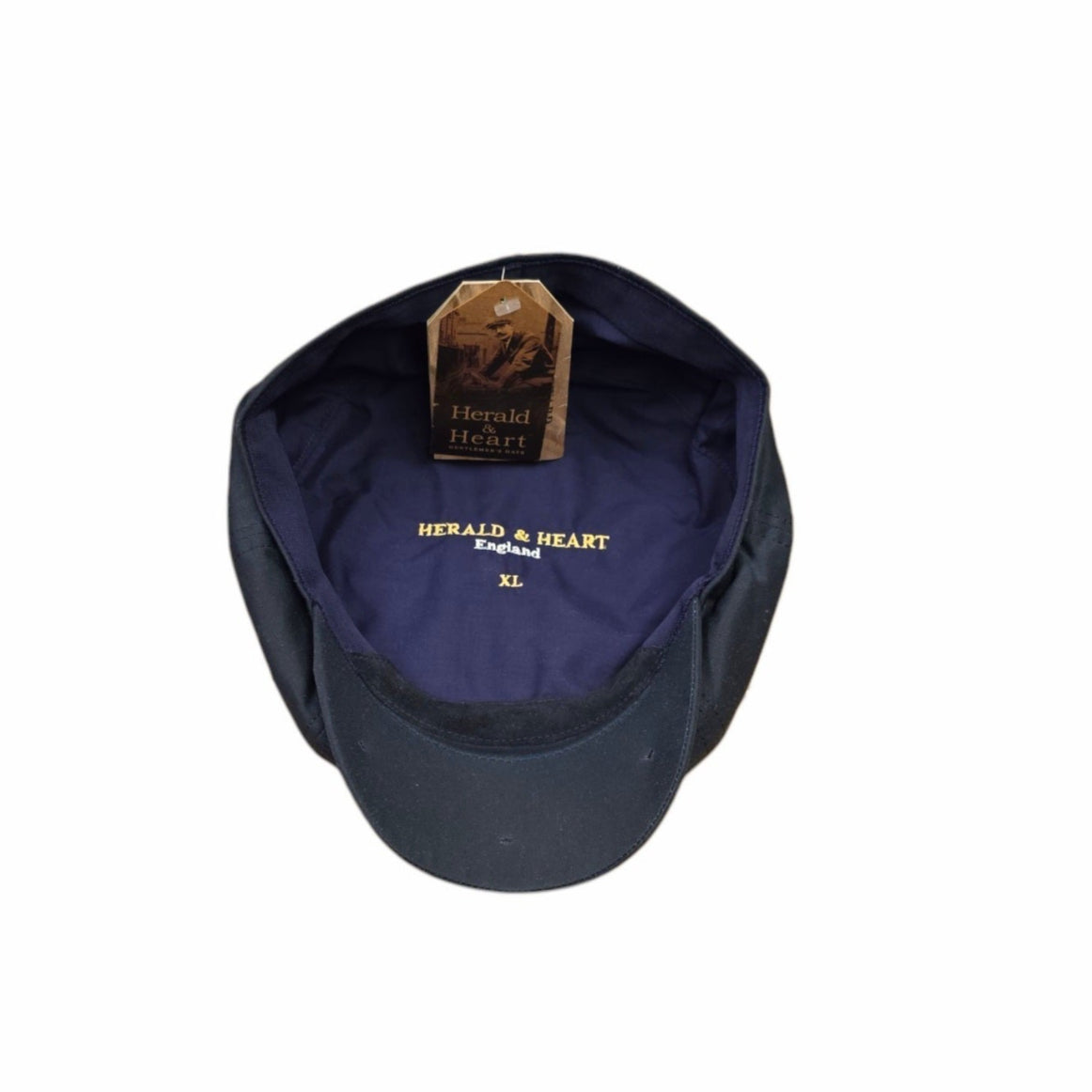 Herald and Heart Rutland Urban Baker Boy Cap  - Navy Waxed Cotton
