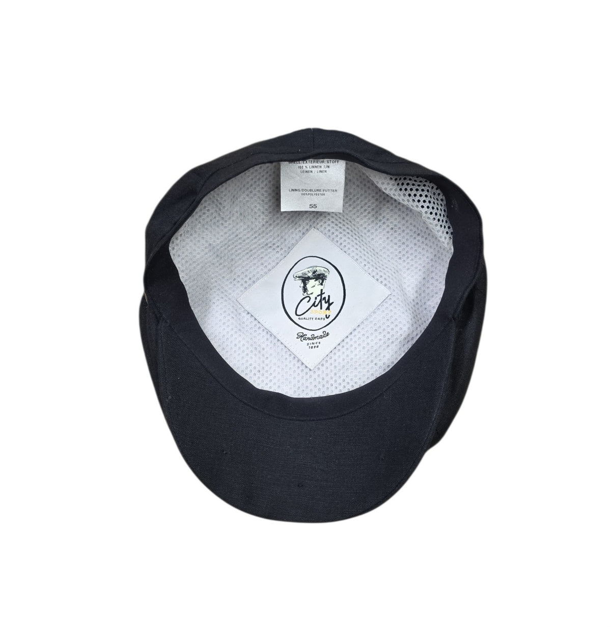 City Sport Fulham Urban Baker Boy Linen - Black